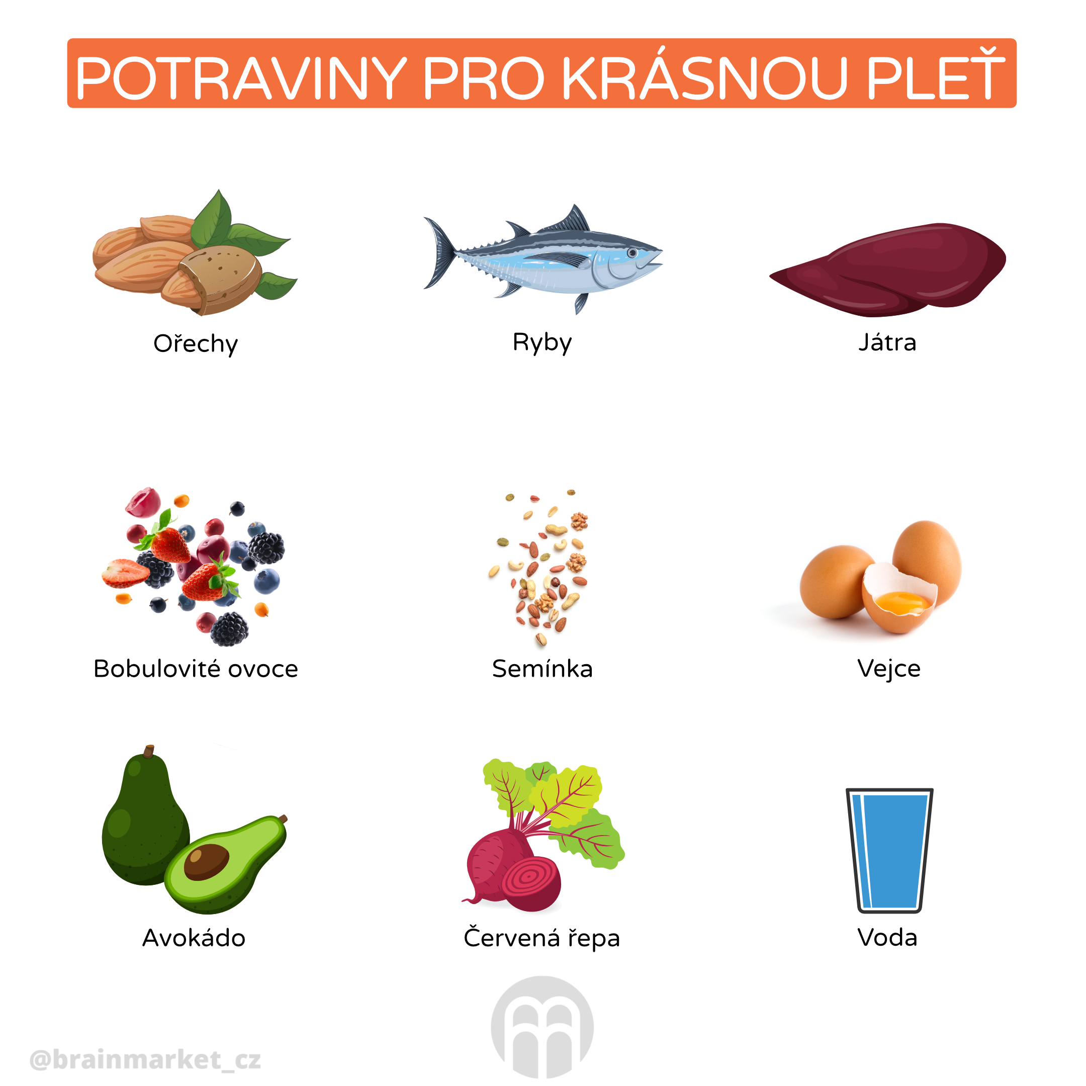 potraviny pro krásnou pleť_infografika_cz